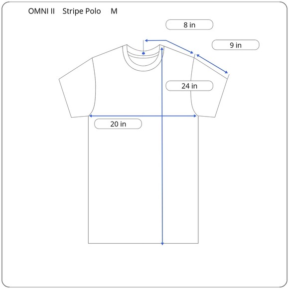 VTG 90s Omni II Ltd Rugby Stripe Short Sleeve Polo Shirt Mens M Soft Lightweight - Picture 6 of 6